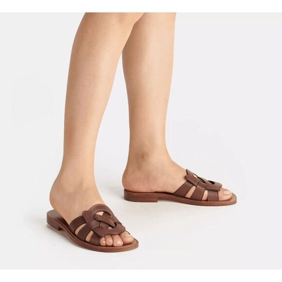 COACH Women's Issa Slip-On Flat Sandals - Walnut 6.5B - Picture 8 of 9